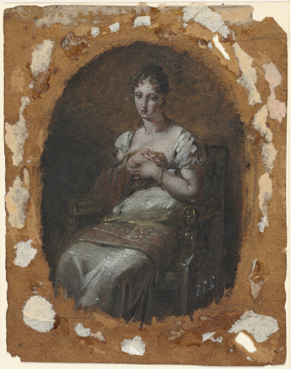 Zittende Jonge Vrouw door Pierre Paul Prud