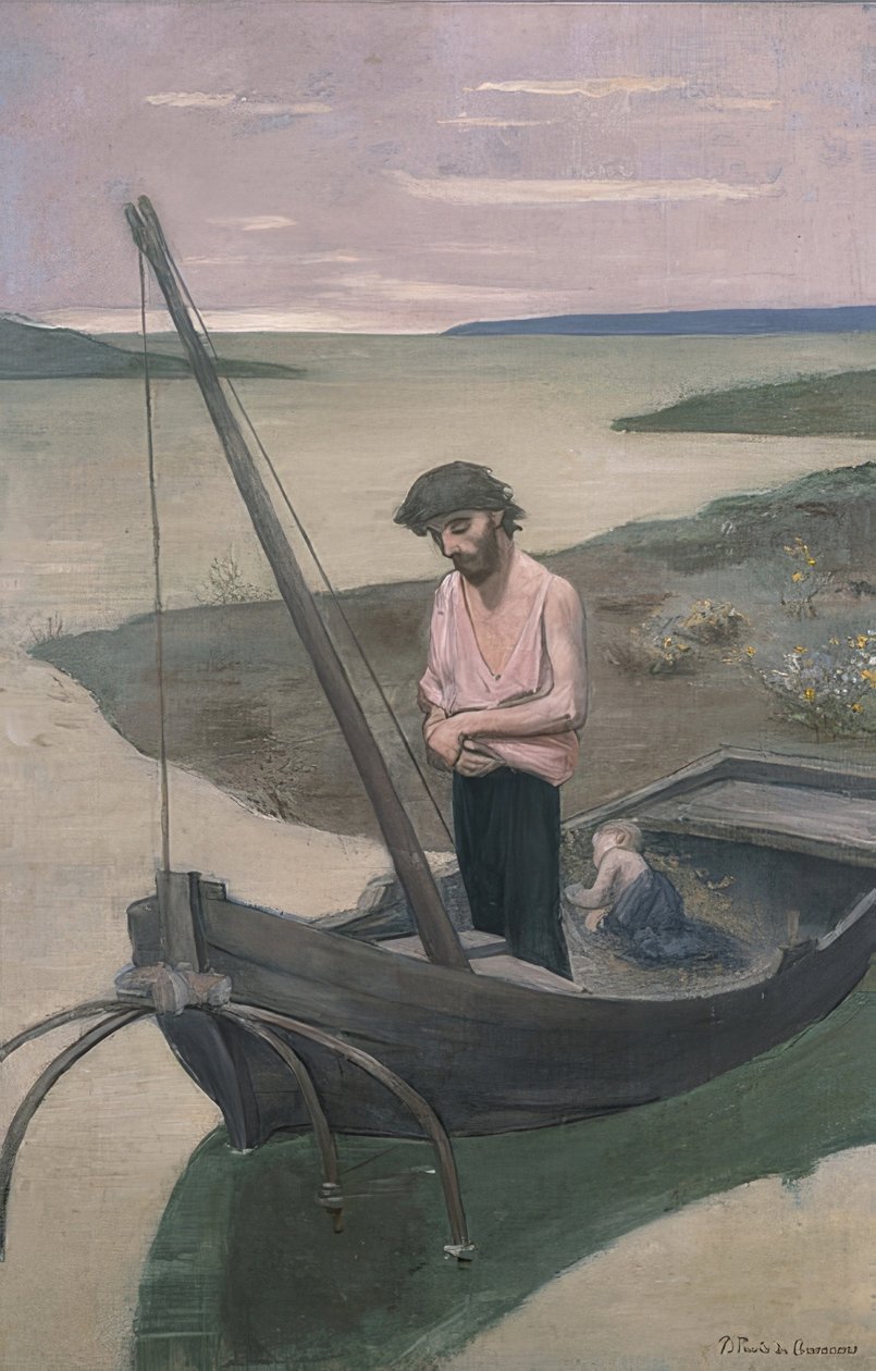 De arme visser. Omstreeks 1887-92 door Pierre Puvis de Chavannes