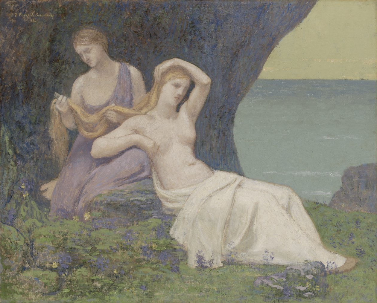 In de Heide door Pierre Puvis de Chavannes