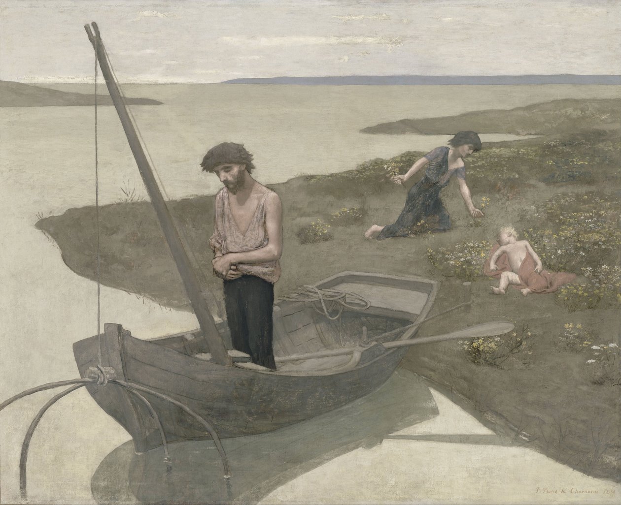 De arme visser, 1881 door Pierre Puvis de Chavannes
