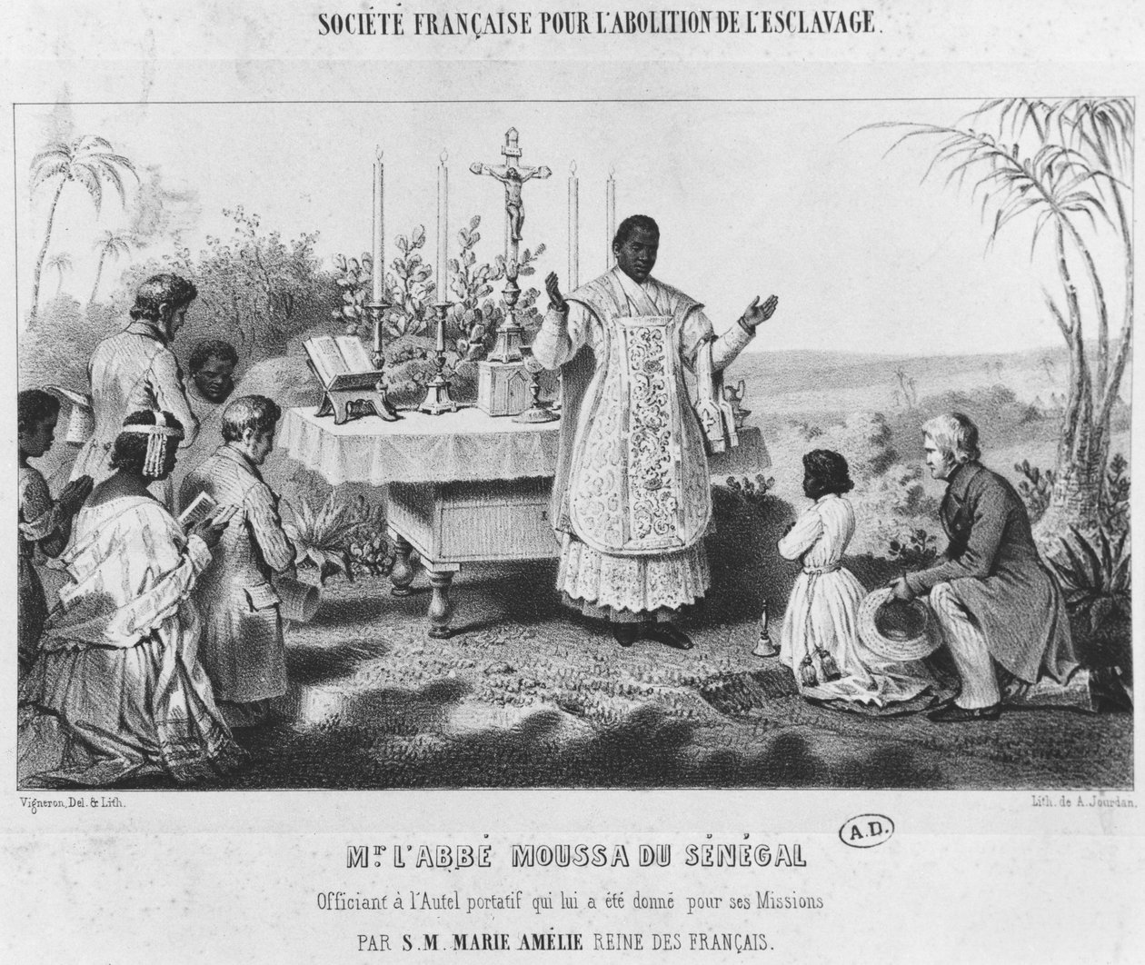 Abt Moussa, Senegal, ca. 1840 door Pierre Roch Vigneron