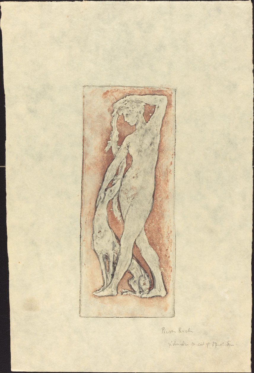 Diane au levrier (Diana en een Windhond) door Pierre Roche