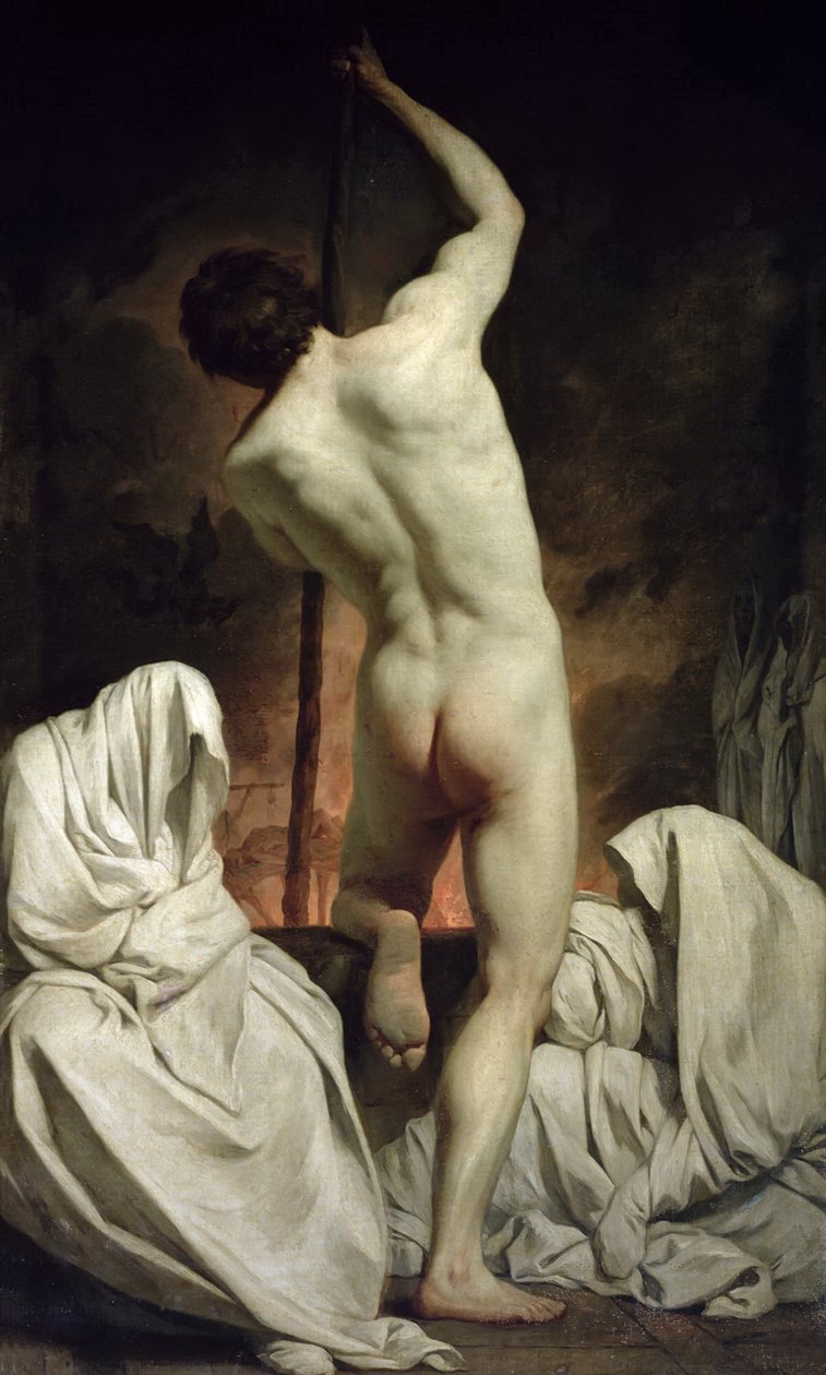 Charon die de Schimmen Overzet door Pierre Subleyras