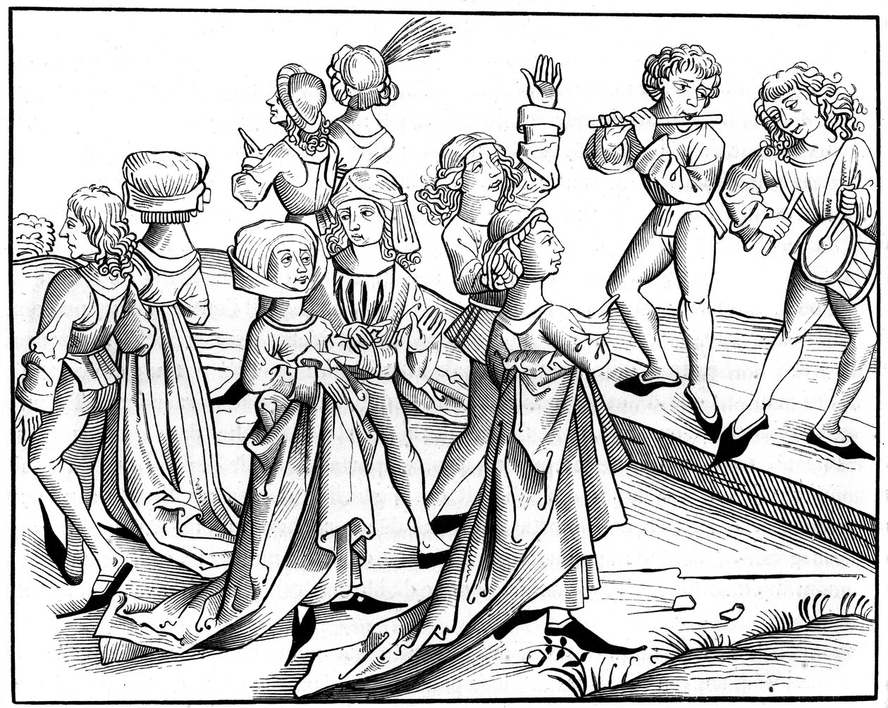 Kerstavond dans, 1493 1849 door Pierre Wolgmuth