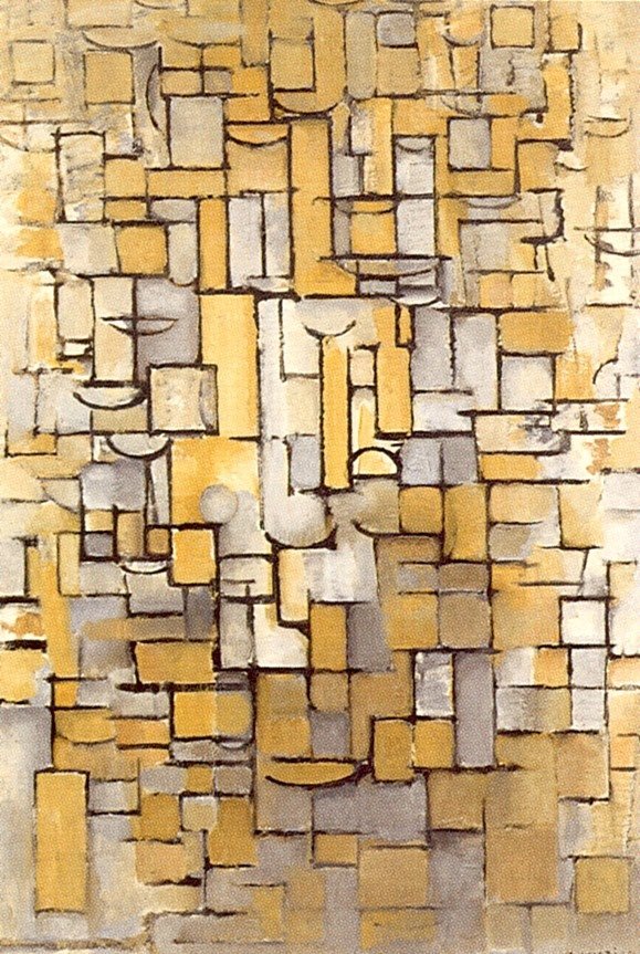 Compositie XIV door Piet Mondrian