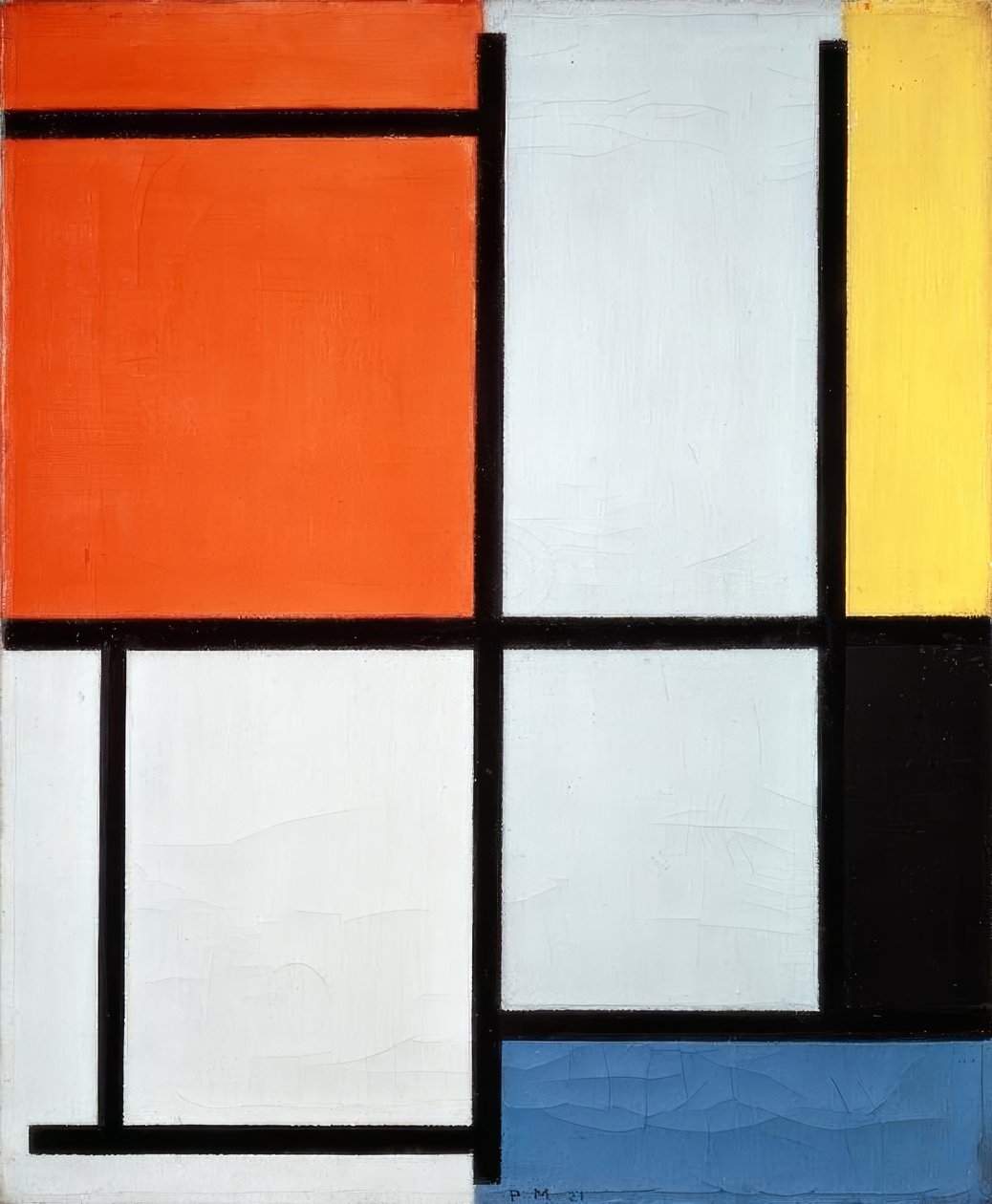 Compositie door Piet Mondrian