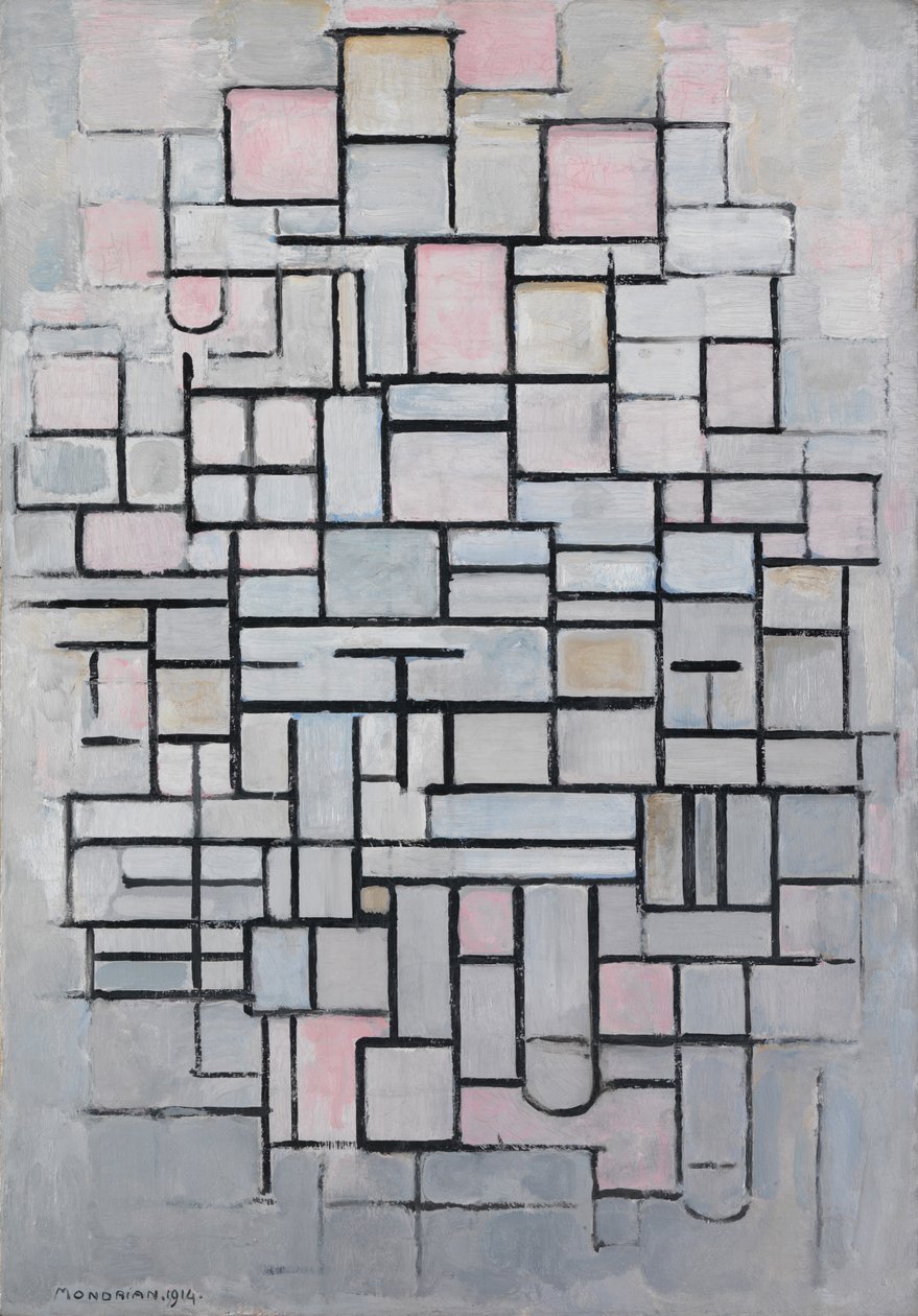 Compositie No.IV door Piet Mondrian