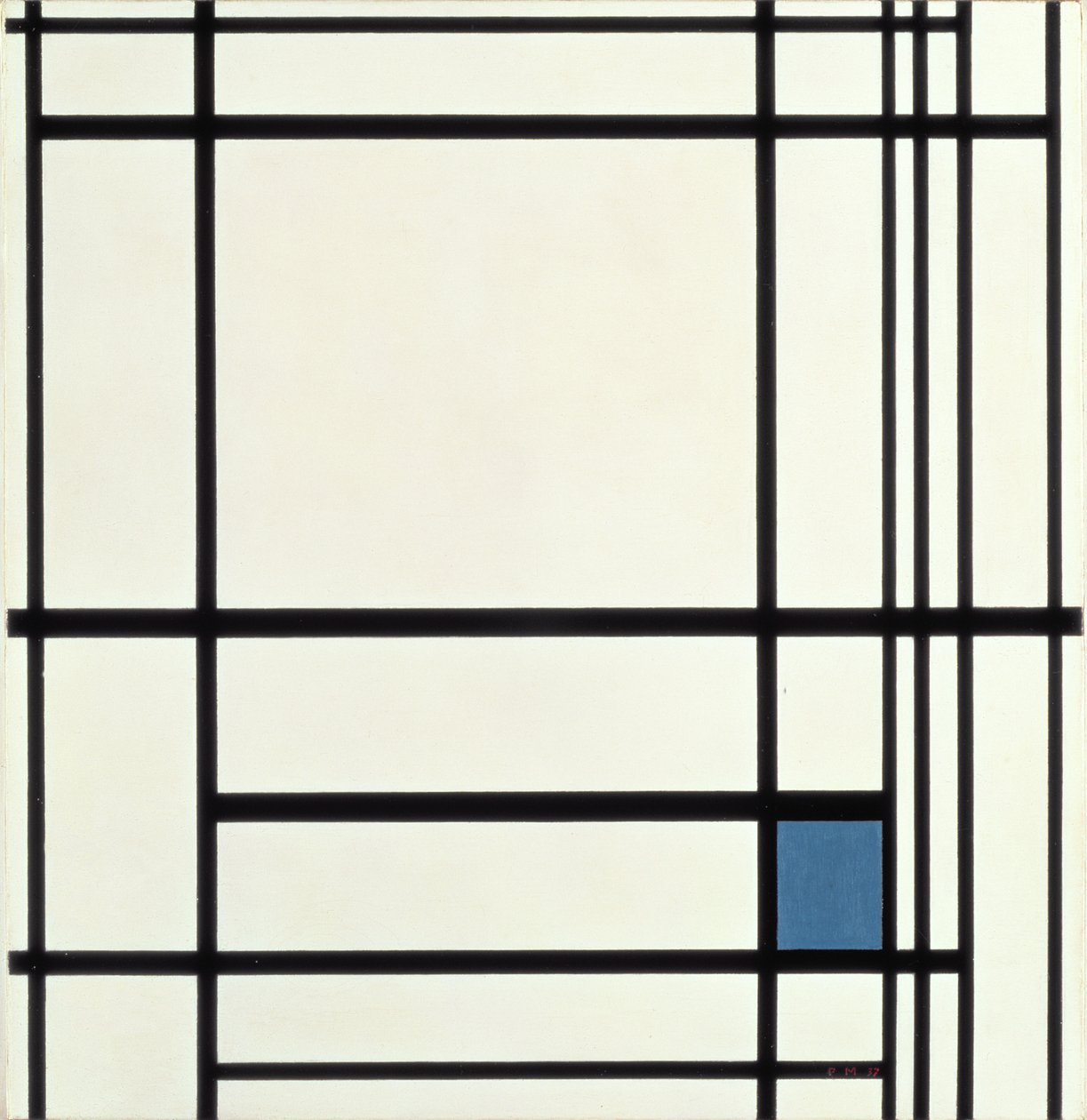 Compositie in Lijnen en Kleur: III, 1937 door Piet Mondrian