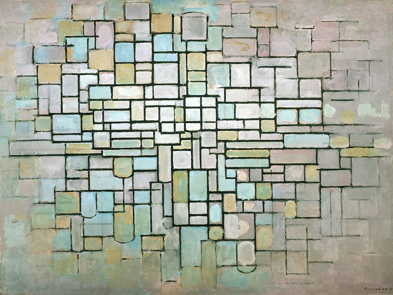 Compositie No.II, 1913 door Piet Mondrian