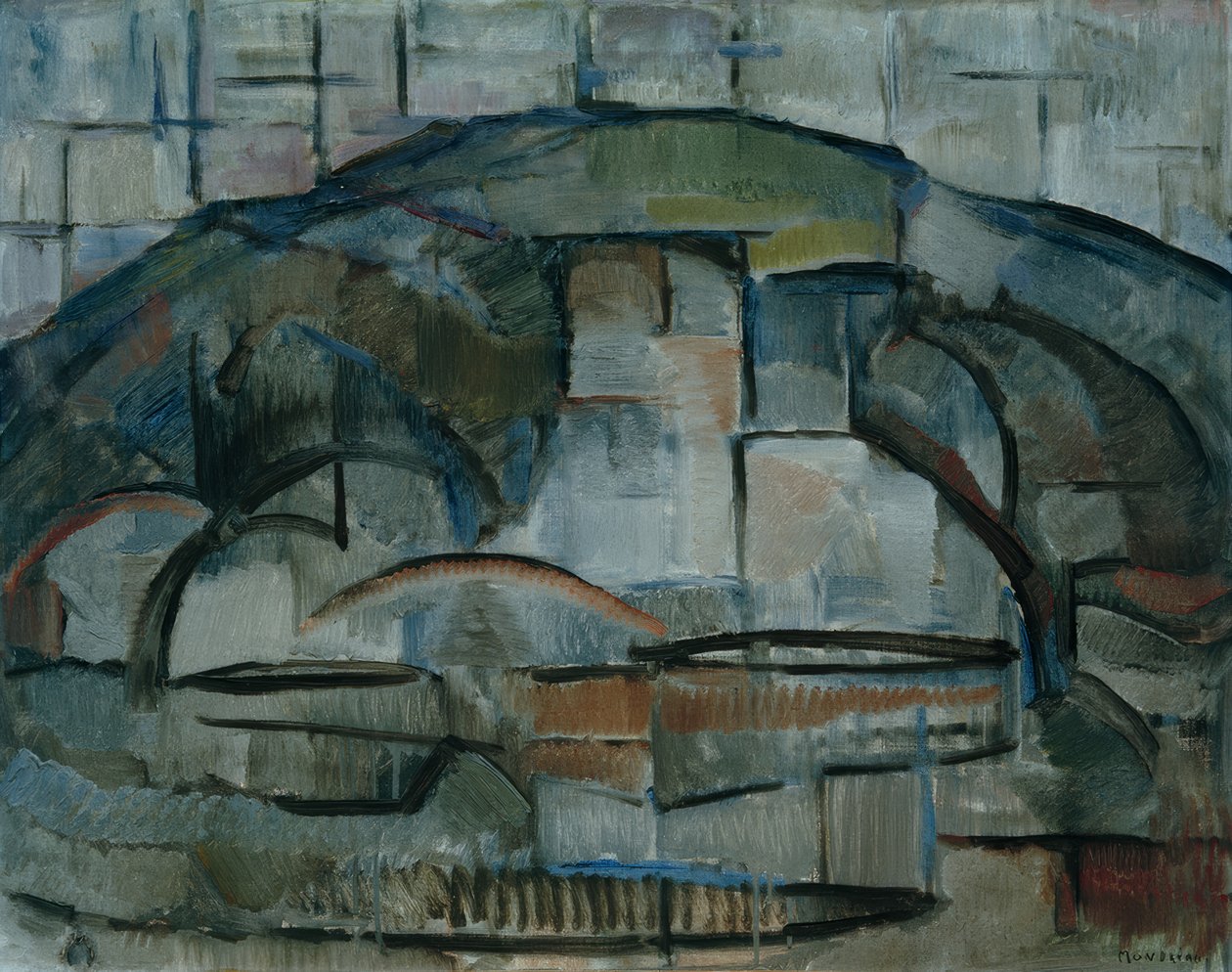 Landschap door Piet Mondrian