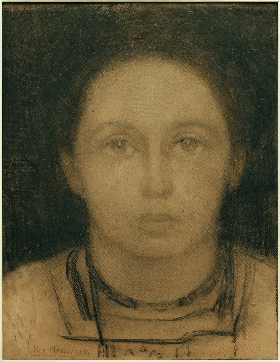 Portret door Piet Mondrian