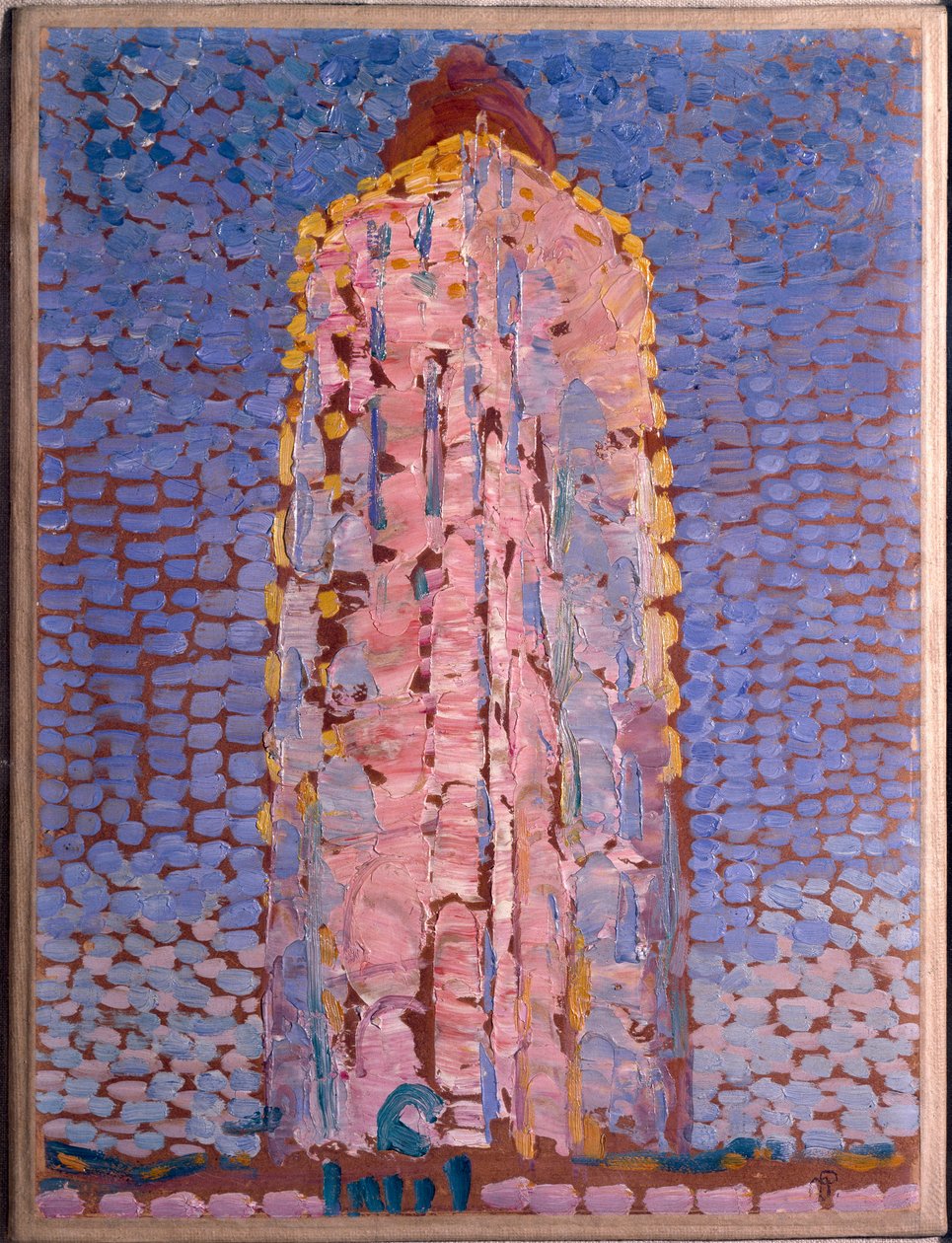 De vuurtoren van Westkapelle, Veere, Zeeland door Piet Mondrian