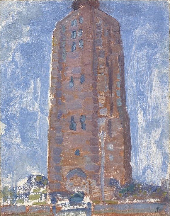Vuurtoren bij Westkapelle door Piet Mondrian