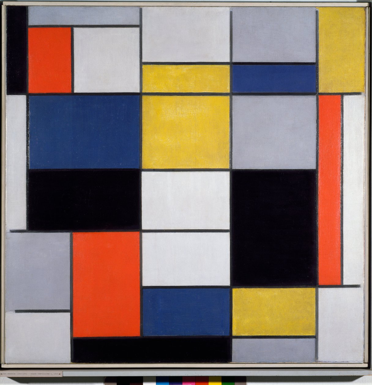 Compositie A door Piet Mondrian