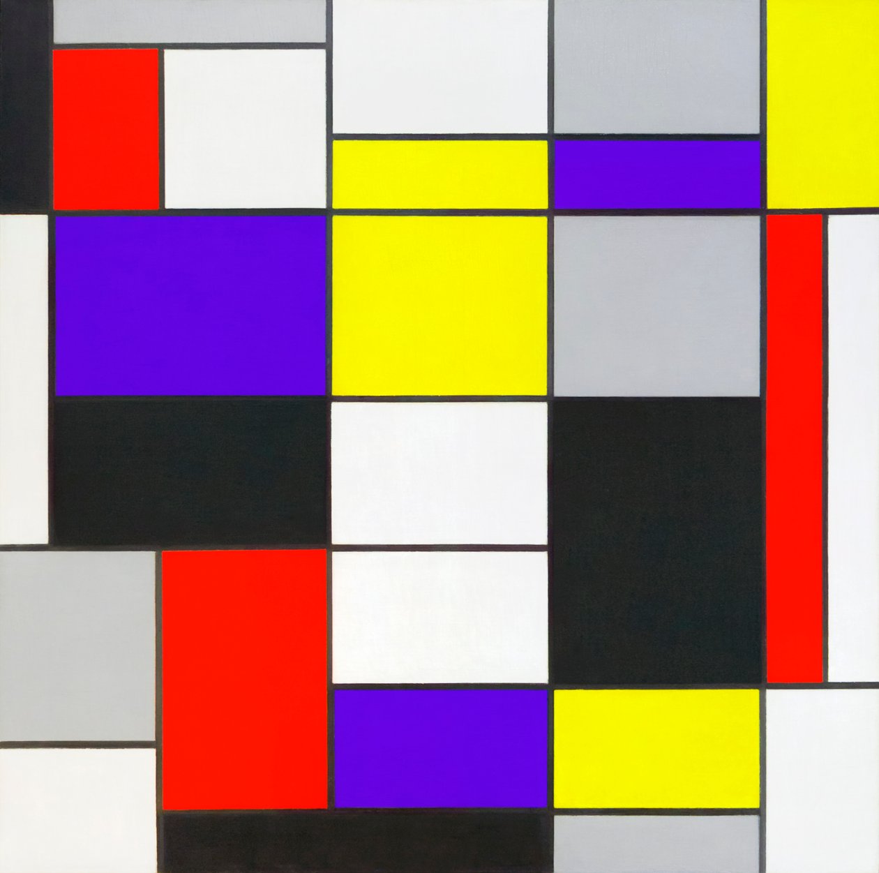 Compositie A door Piet Mondrian