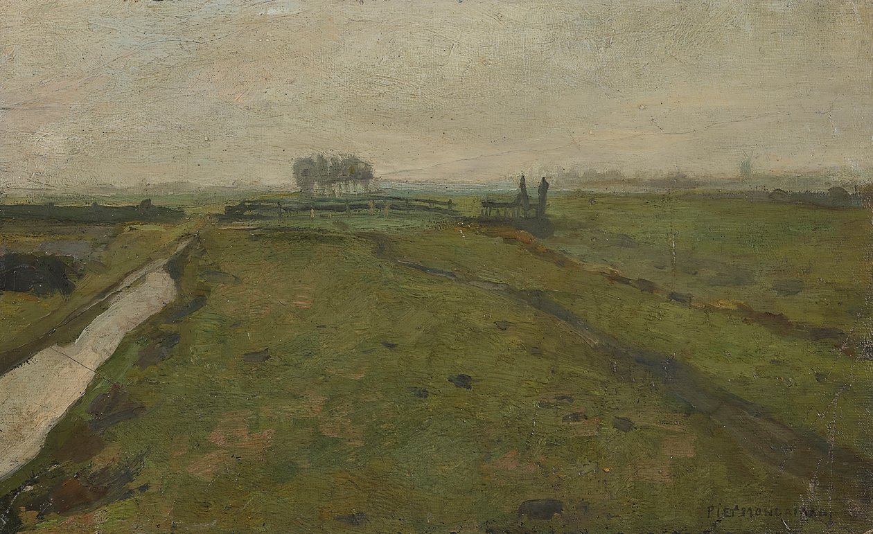 Landschap bij Amsterdam, ca. 1902 door Piet Mondrian
