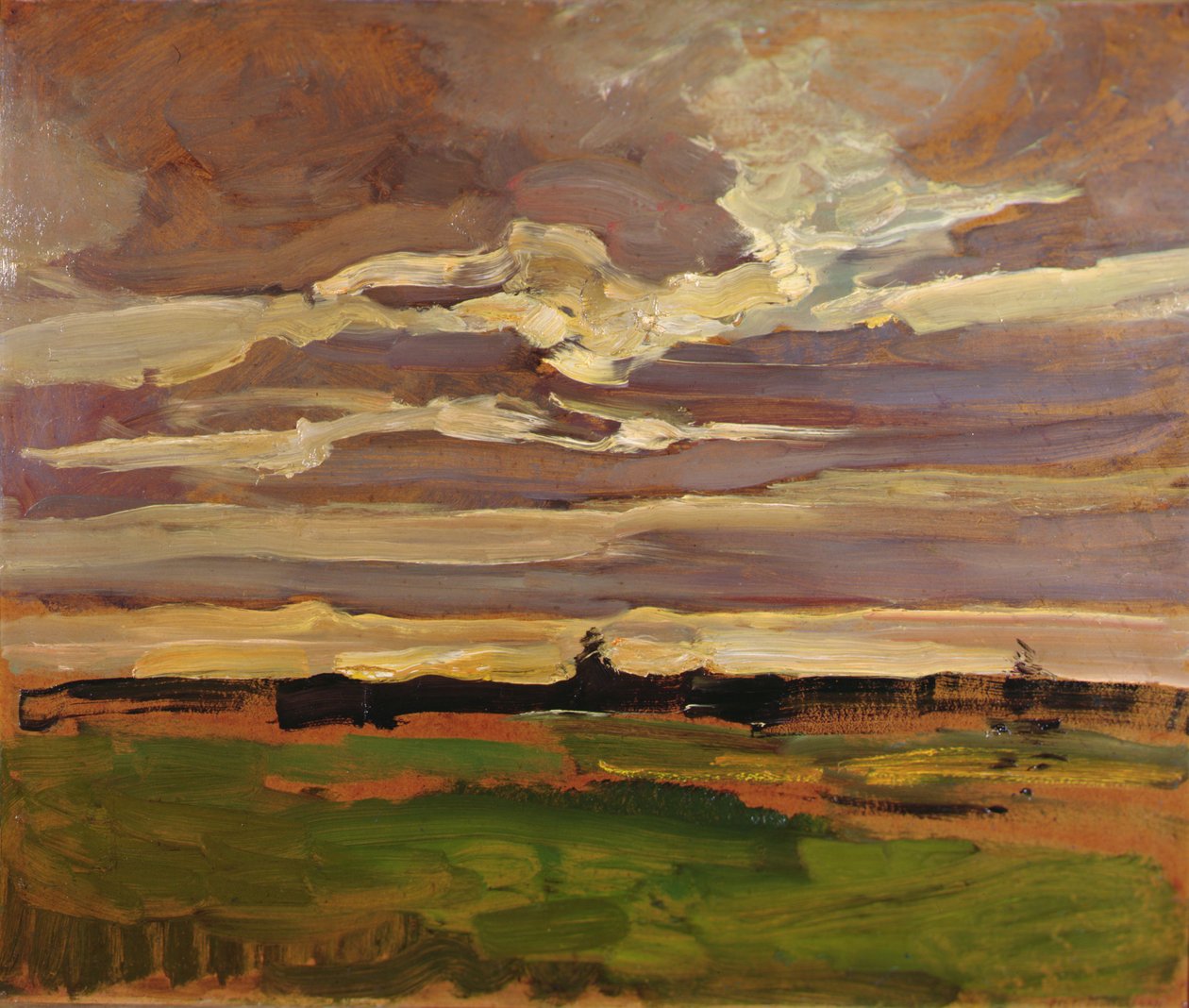 Maanlandschap door Piet Mondrian