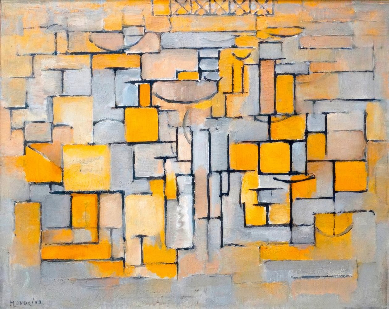 Schilderij Nr. 8 door Piet Mondrian
