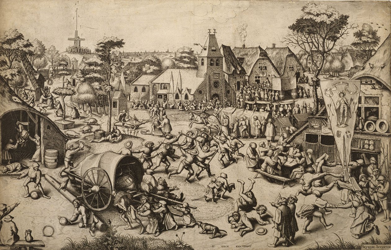 De kermis van Sint-Jorisdag door Pieter Bruegel the Elder