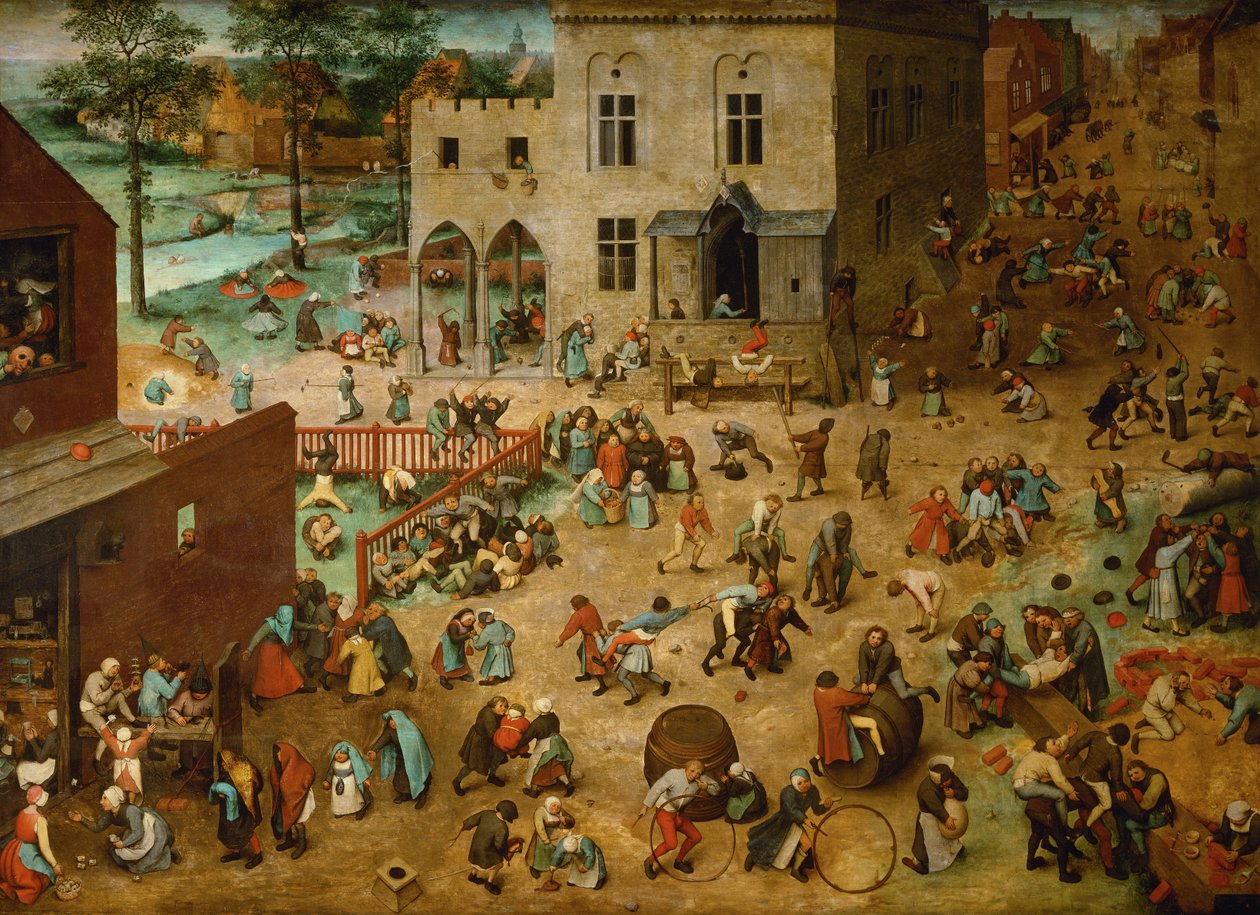Kinderspelen door Pieter Bruegel the Elder