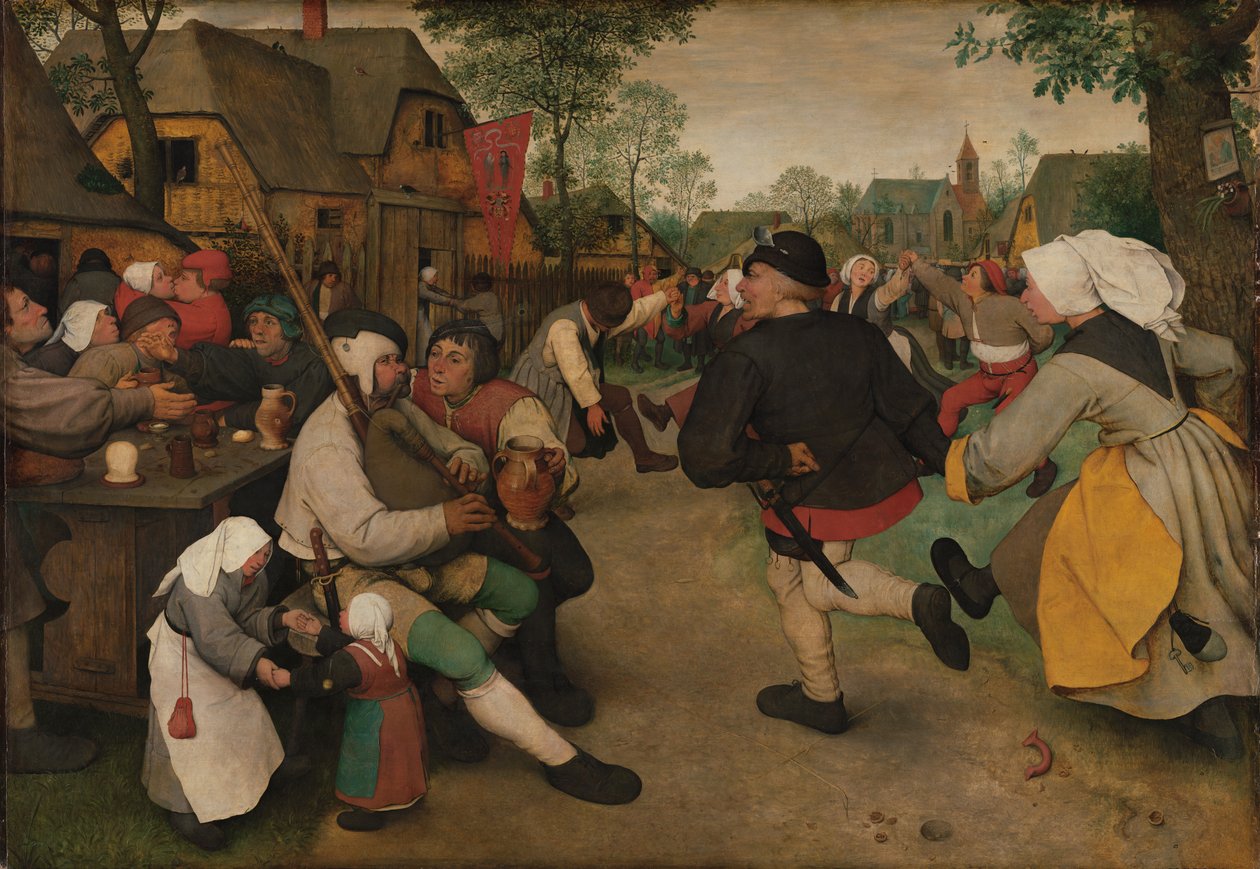 De boerenbruiloft door Pieter Bruegel the Elder