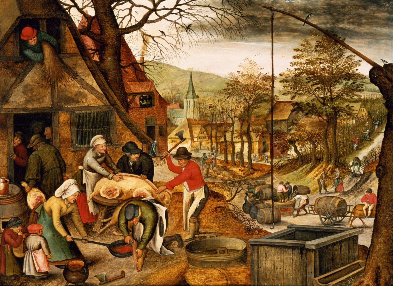 Allegorie van de herfst door Pieter Brueghel the Younger
