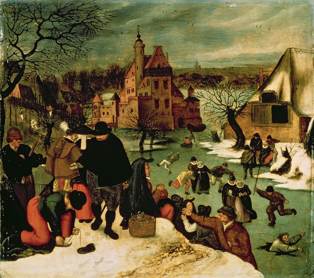 Winter door Pieter Brueghel the Younger