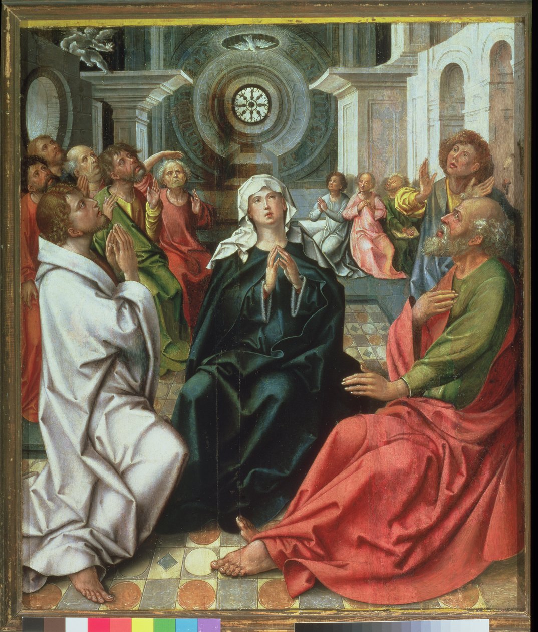 Pinksteren door Pieter Coecke van Aelst