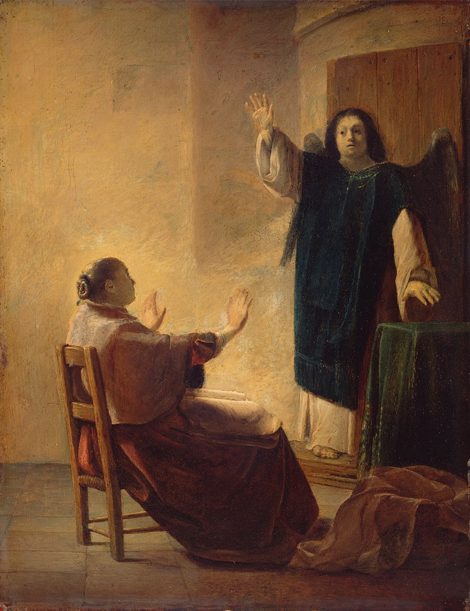 De Engel Verschijnt aan Anna door Pieter Fransz de Grebber