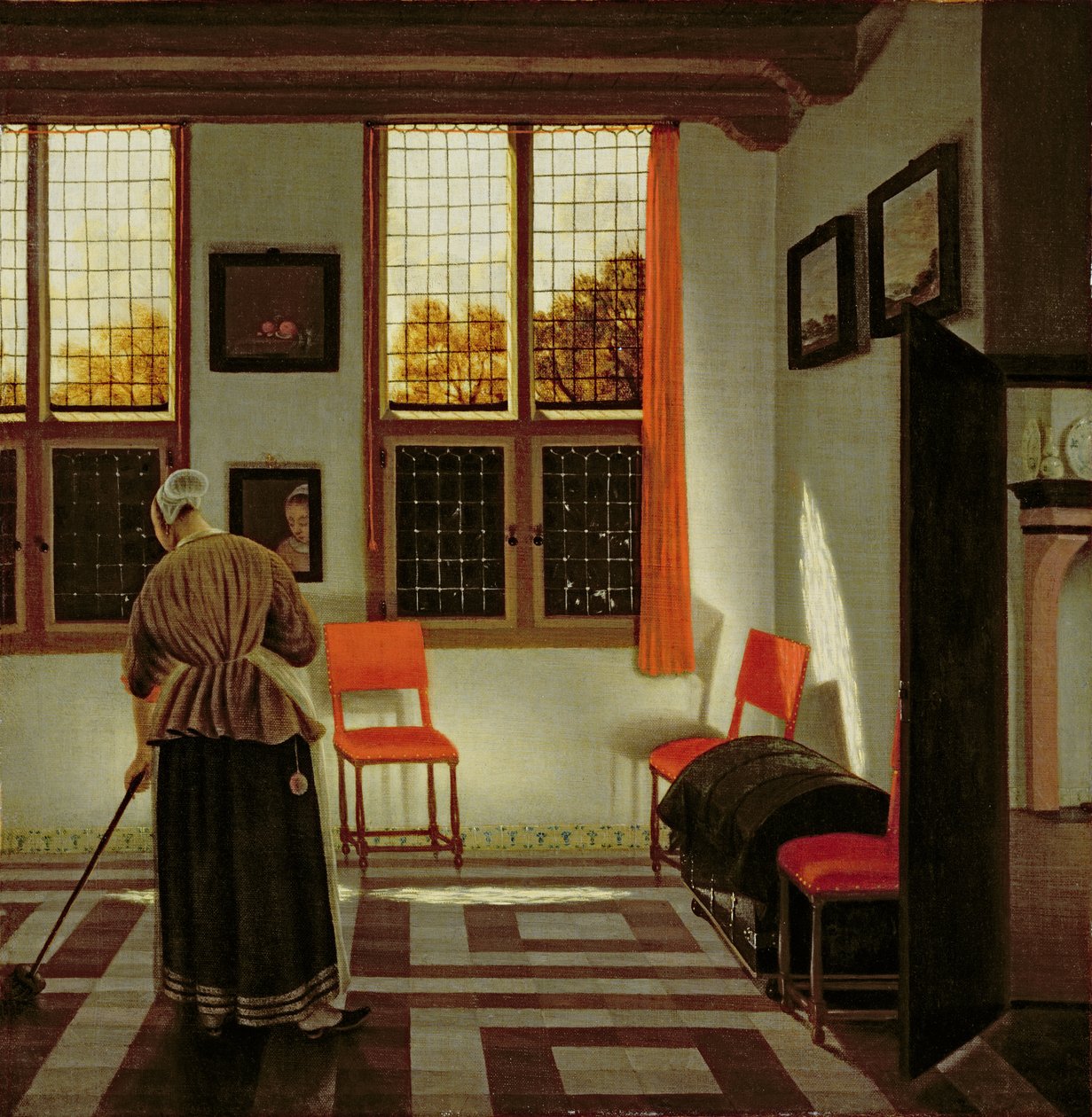 Een Nederlands Interieur, 1665-70 door Pieter Janssens