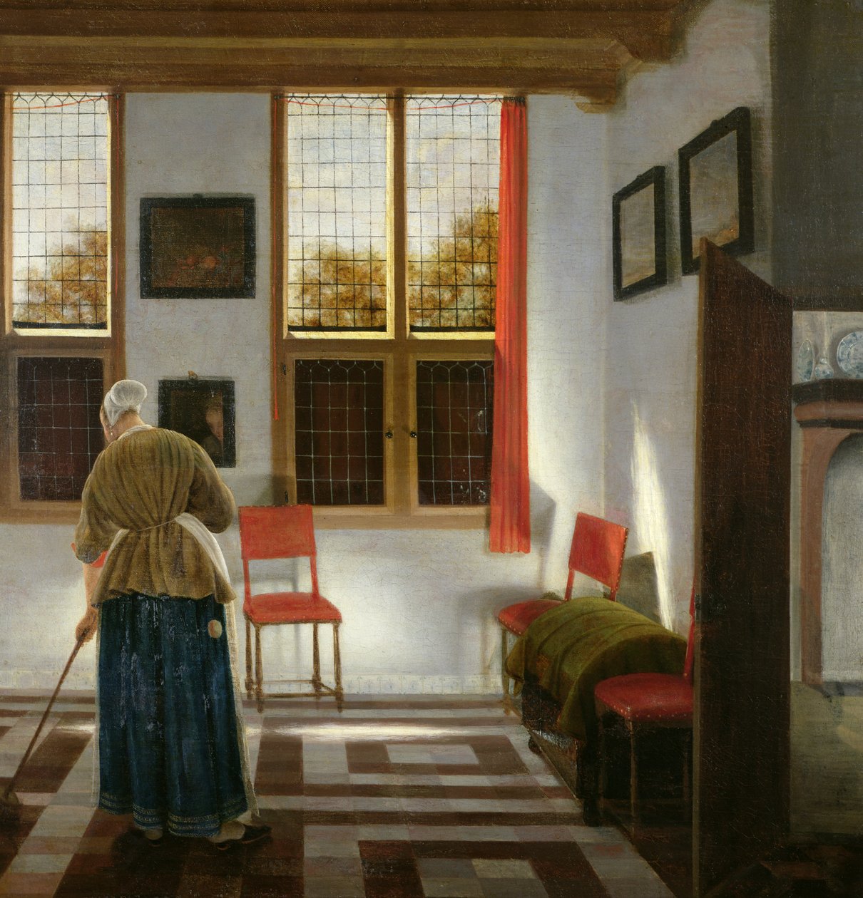 De Veegster door Pieter Janssens