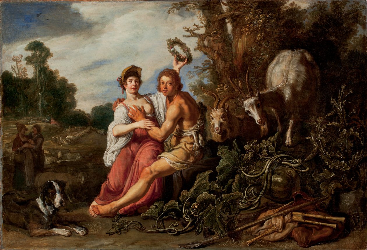 Parijs en Oenone, 1619 door Pieter Lastman