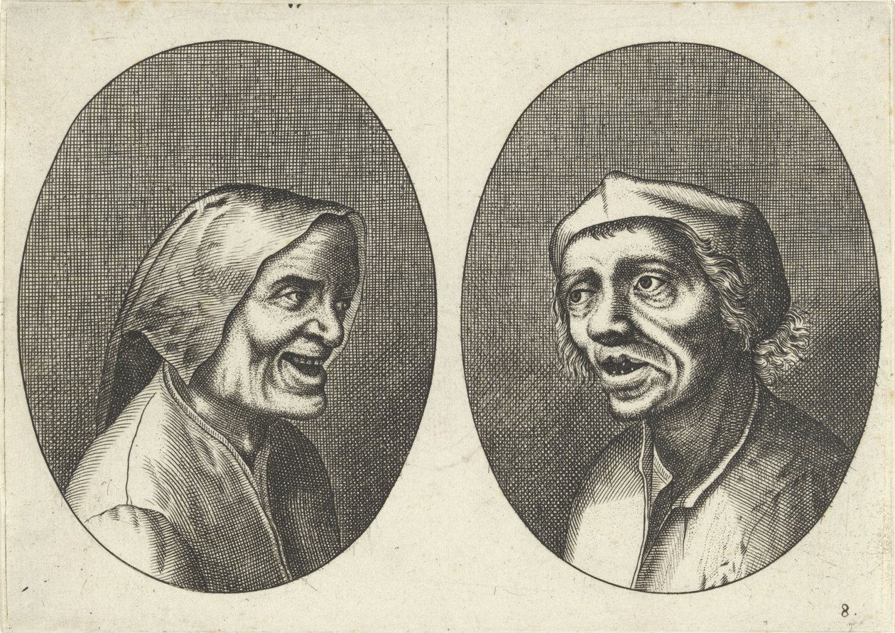 Goê Geurtjen en Kribbighe Babbe, 1612-1702 door Pieter The Elder after Brueghel