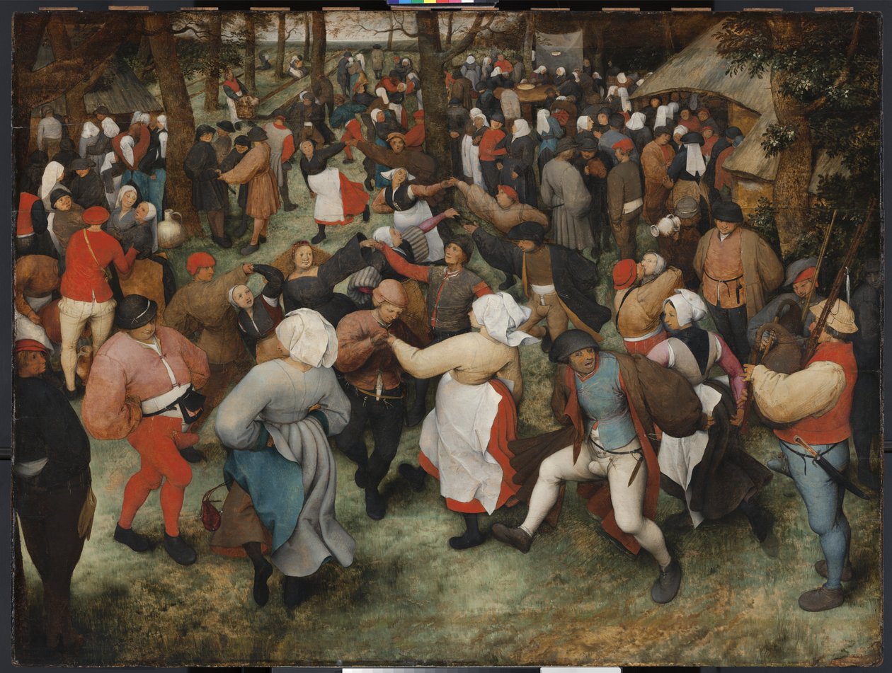 De bruiloftsdans, c.1566 door Pieter Bruegel the Elder