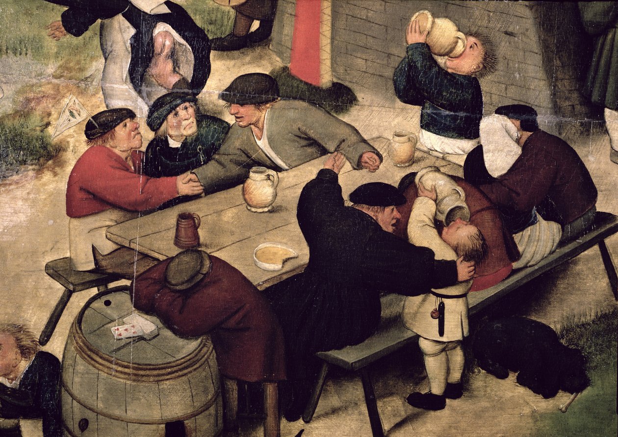Kermis met een Theatrale Voorstelling, c.1600 (detail) door Pieter Brueghel the Younger