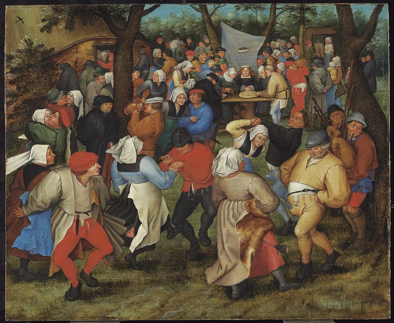 De boerenbruiloft door Pieter Brueghel the Younger