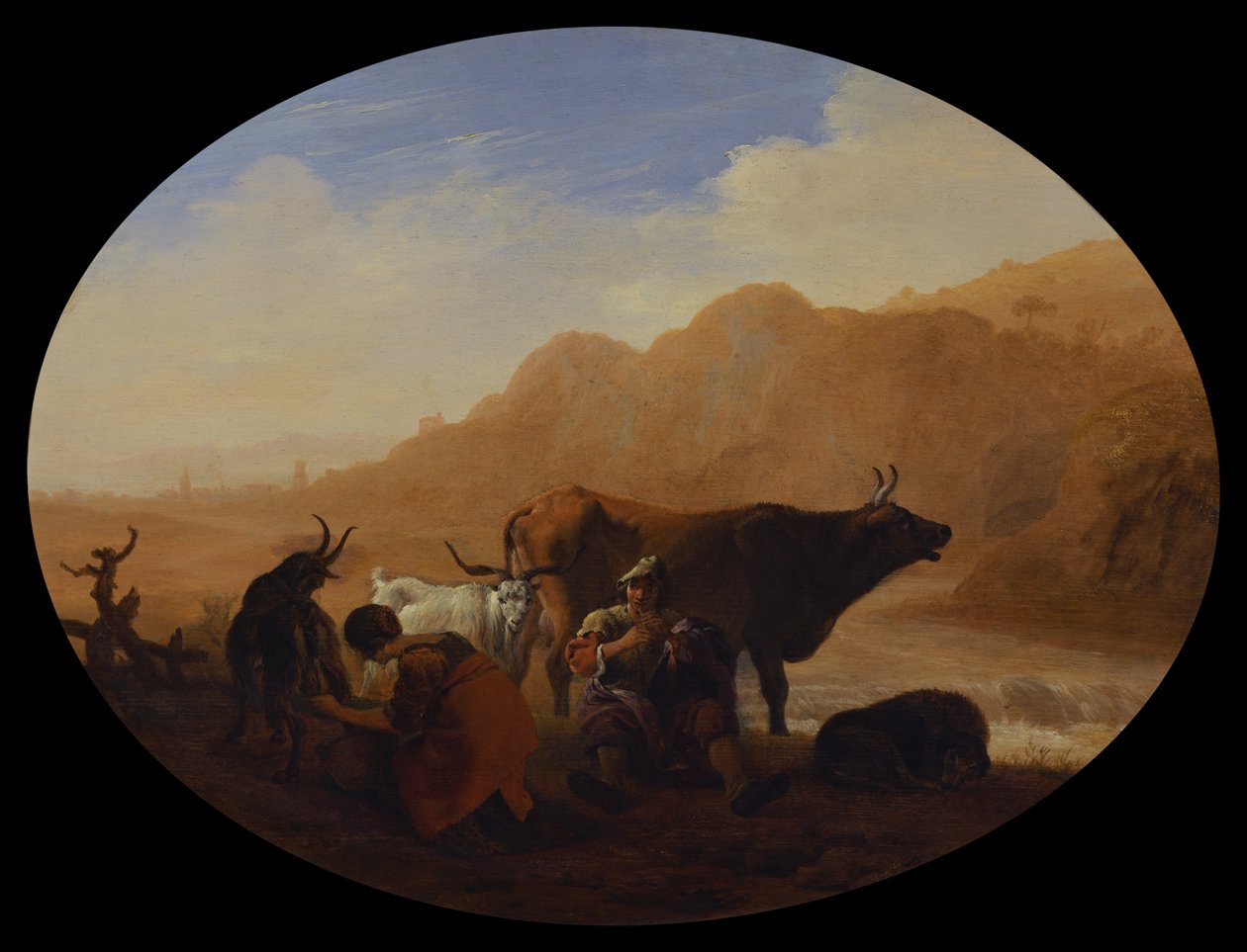 De herders, c.1635 door Pieter van Laer