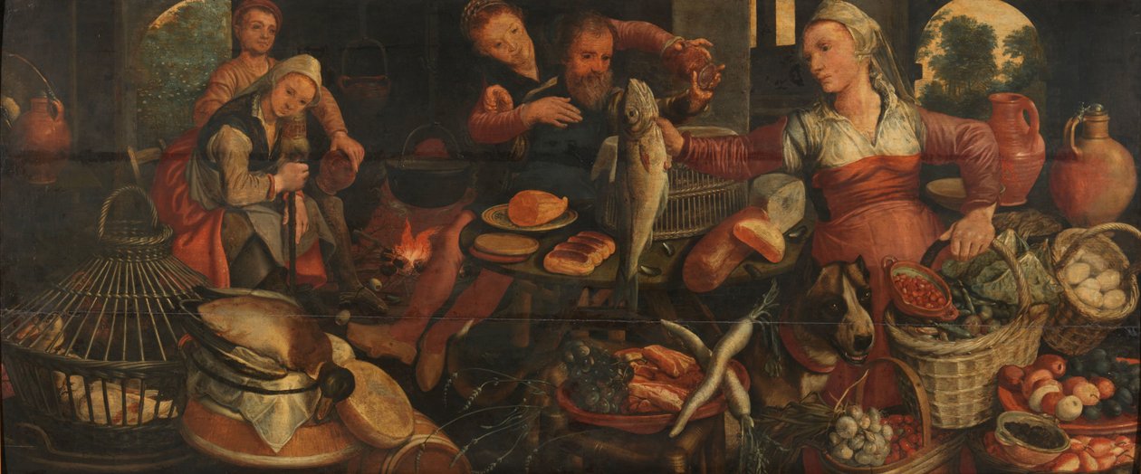 Keukenscène door Pieter Aertsen