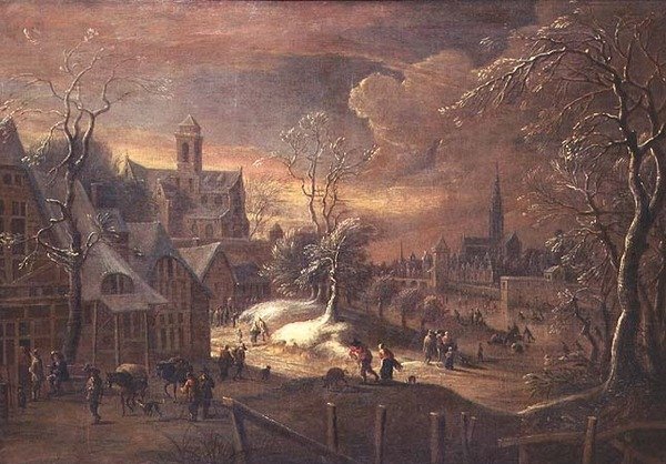 Sneeuwlandschap door Pieter Bouts