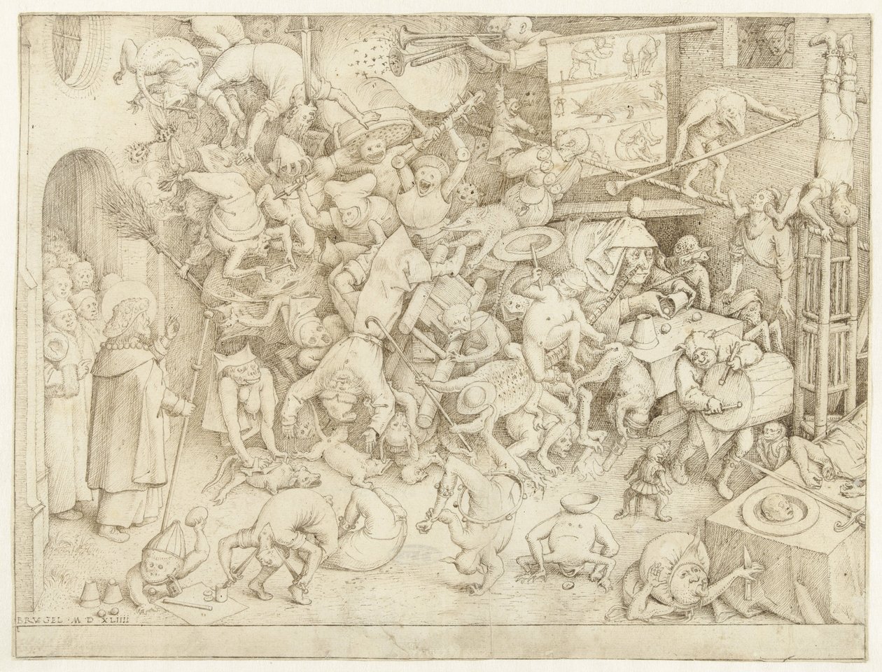Val van de magiër Hermogenes door Pieter Bruegel (I)