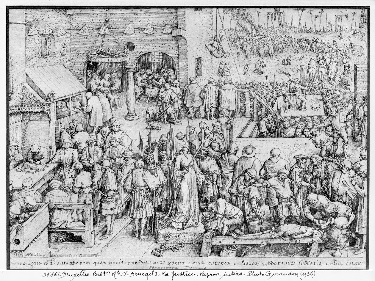 Gerechtigheid, 1559 door Pieter Bruegel the Elder