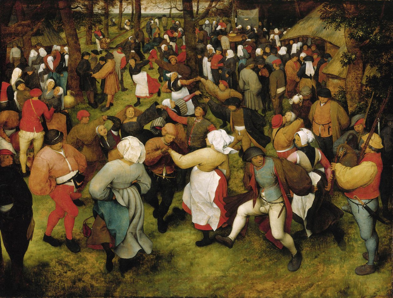 De huwelijksdans door Pieter Brueghel the Elder