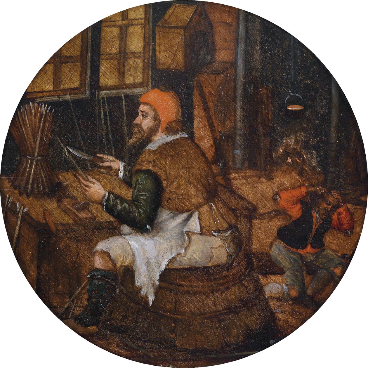 Pijlenmaker door Pieter Brueghel the Younger