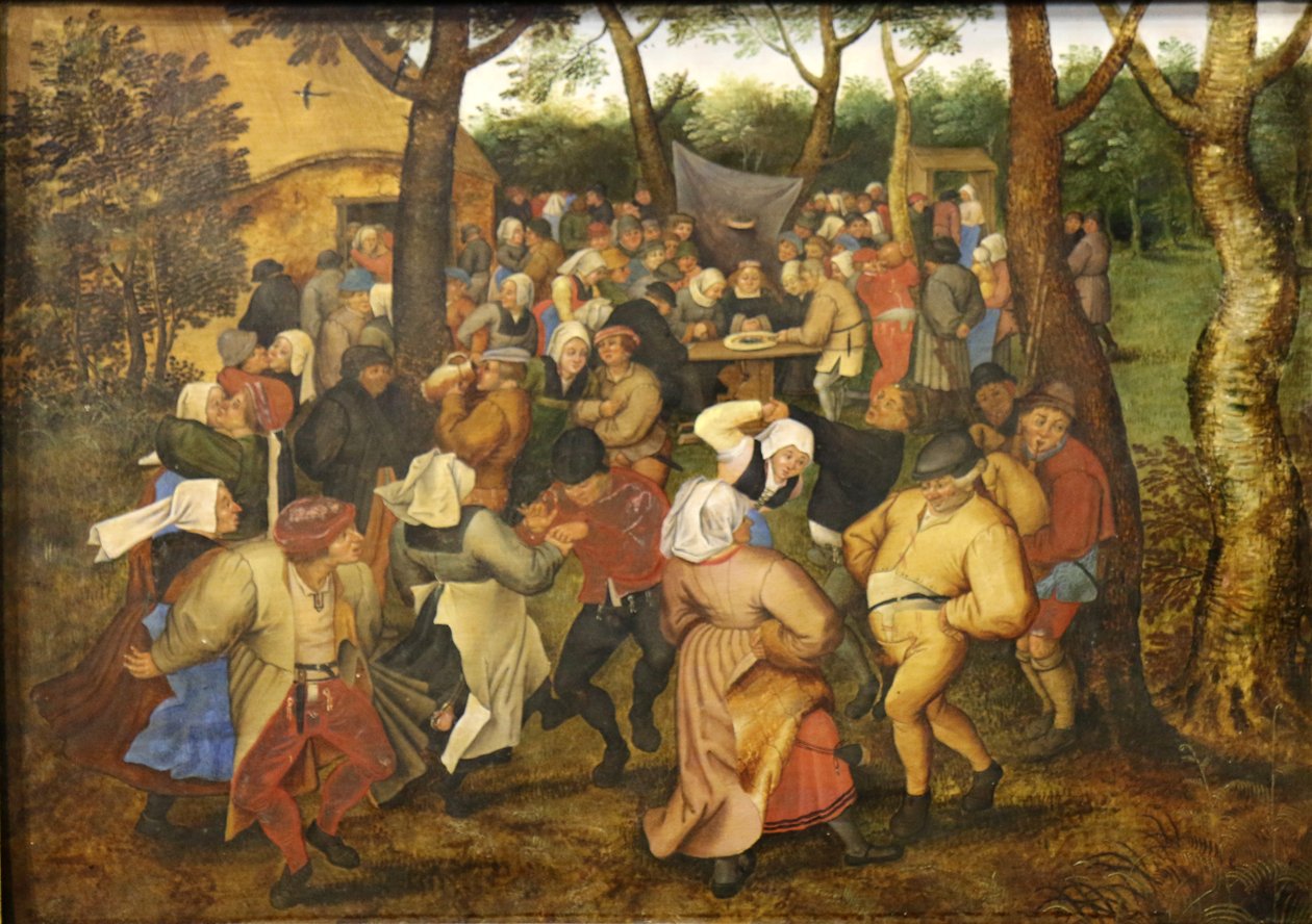 Bruiloft dans. door Pieter Brueghel the Younger
