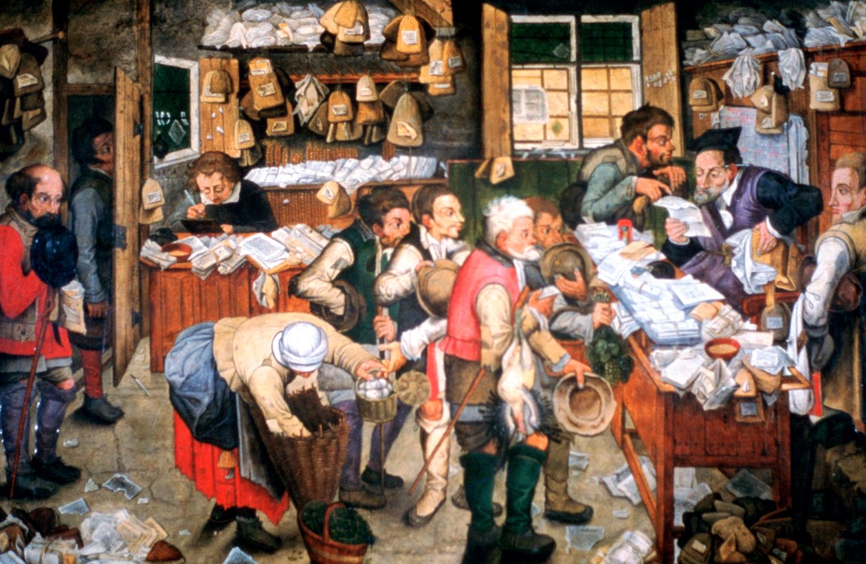 Huurdag, ca. 1584-1638 door Pieter Brueghel the Younger