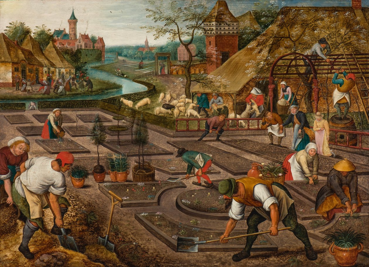 Lente door Pieter Brueghel the Younger