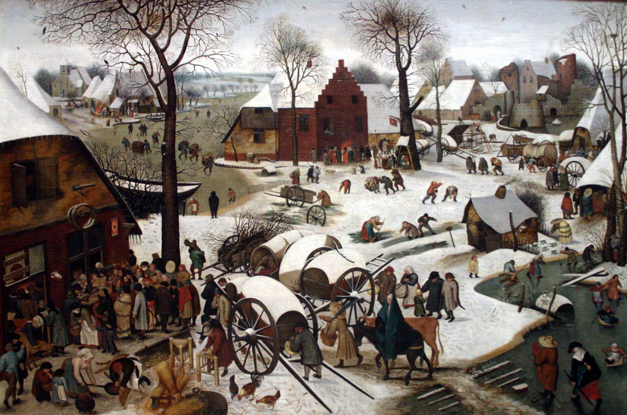 De volkstelling in Bethlehem door Pieter Brueghel the Younger