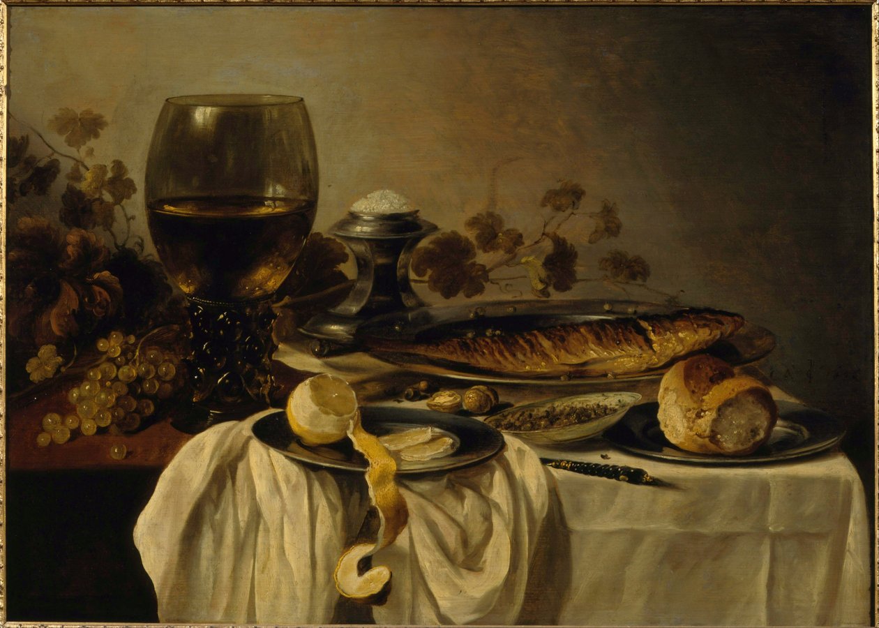 Ontbijt door Pieter Claesz