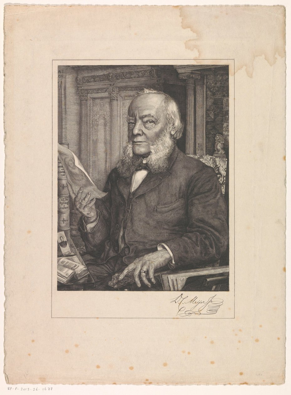 Portret van Dirk Christiaan Meijer Jr. door Pieter Dupont