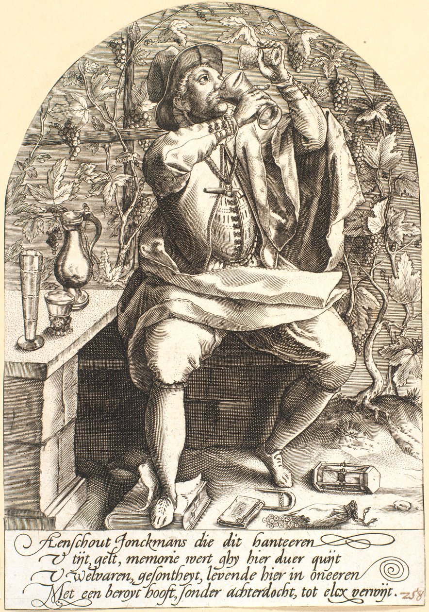 Heer, satire over dronkenschap door Pieter Goos